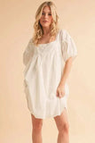 Aemi + Co Square Neck Babydoll Dress with Pockets - Trendsi - Flyclothing LLC