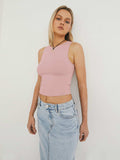 Round Neck Cropped Tank - Trendsi - Flyclothing LLC
