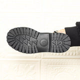 Lace-Up Platform Loafers - Trendsi - Flyclothing LLC