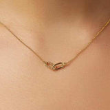 Interlocked Titanium Steel Necklace - Trendsi - Flyclothing LLC