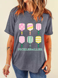 PICKLEBALLER Playful Bats Printed Casual T Shirt - Trendsi - Flyclothing LLC