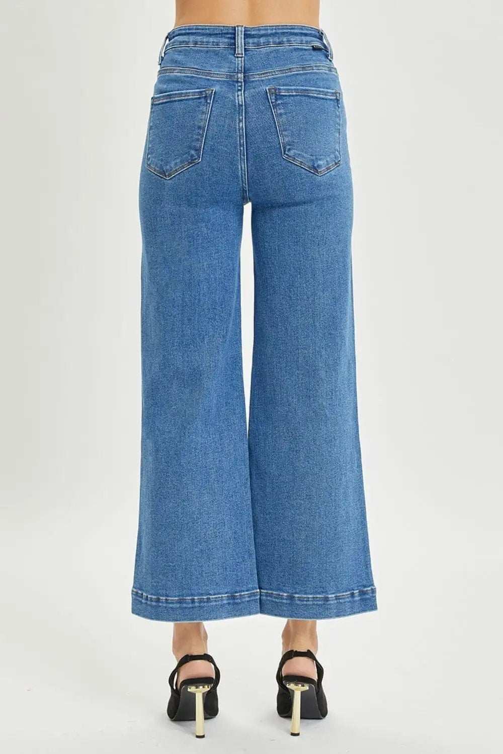 RISEN Full Size High Rise Wide Leg Jeans - Trendsi - Flyclothing LLC