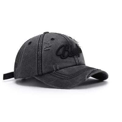 Embroidered Letter Cotton Baseball Cap - Trendsi - Flyclothing LLC