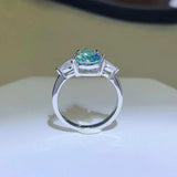 2 Carat 925 Sterling Silver Moissanite Ring - Trendsi - Flyclothing LLC