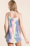 BiBi Tie Dye Terry Camisole with Caged Neck - Trendsi - Flyclothing LLC