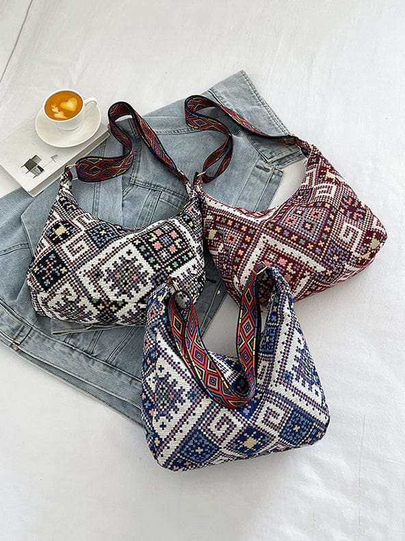 Geometric Adjustable Strap Crossbody Bag - Trendsi - Flyclothing LLC