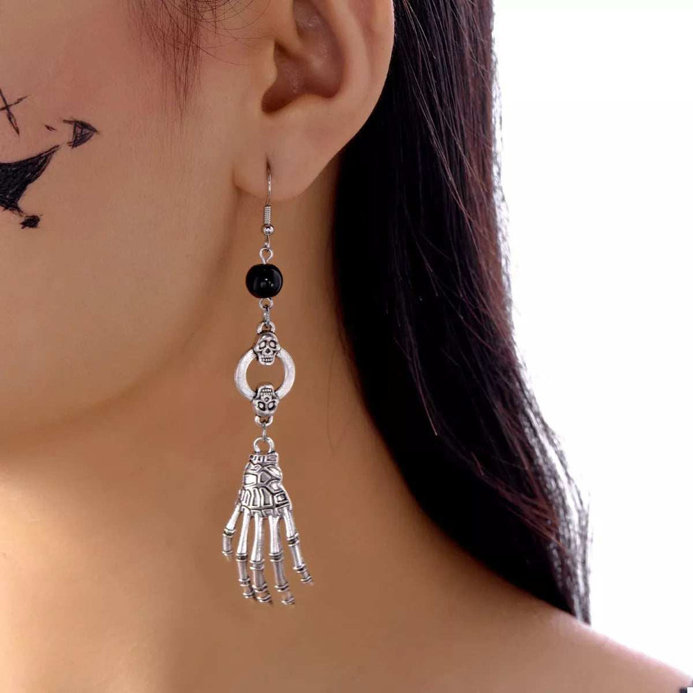 Halloween Skeleton Hand Drop Earrings - Trendsi - Flyclothing LLC