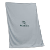 Loyola Maryland Gray Screened Sweatshirt Blanket - Logo Brands - Flyclothing LLC