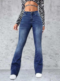 High Rise Jeans with Pockets - Trendsi - Flyclothing LLC