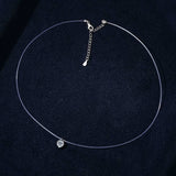 1 Carat Moissanite 925 Sterling Silver Necklace - Trendsi - Flyclothing LLC