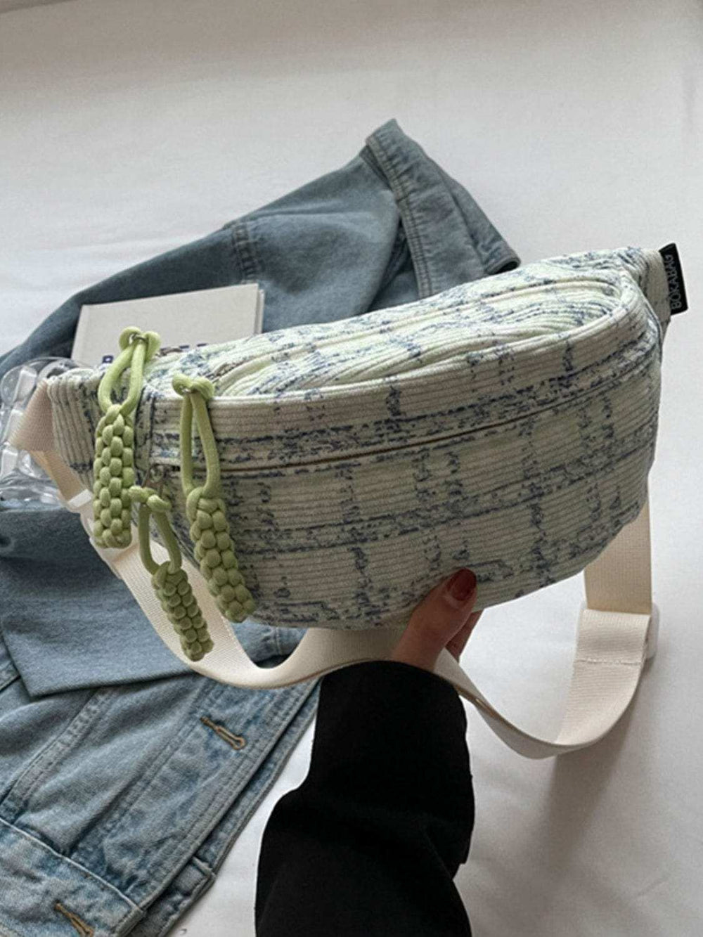 Contrast Plaid Polyester Crossbody Bag - Trendsi - Flyclothing LLC