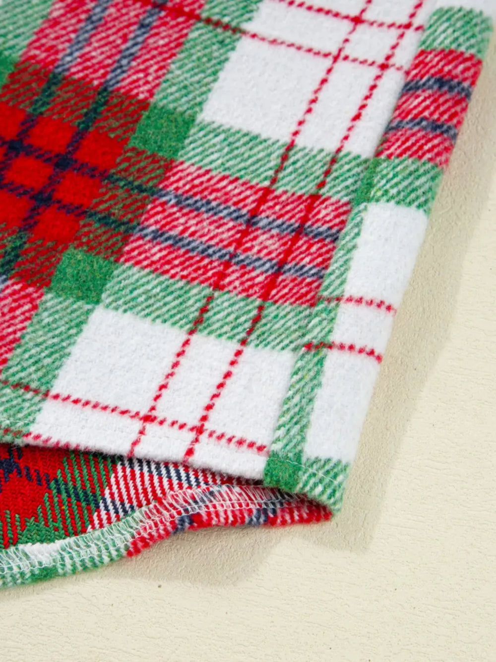 Plaid Button-Down Long Sleeve Shacket - Trendsi - Flyclothing LLC