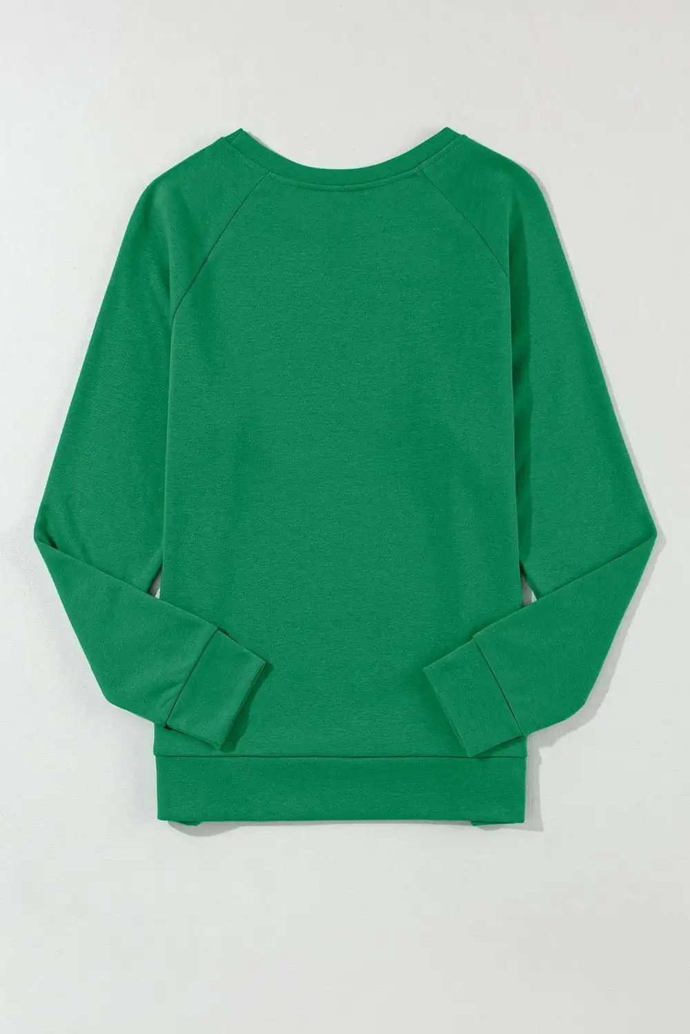 Round Neck Long Sleeve Sweatshirt - Trendsi - Flyclothing LLC