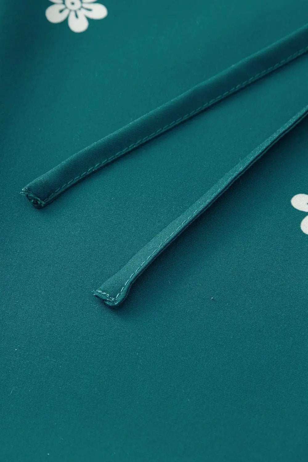 Floral Ruffle Puff Sleeve Tie Neck Mini Dress - Trendsi - Flyclothing LLC