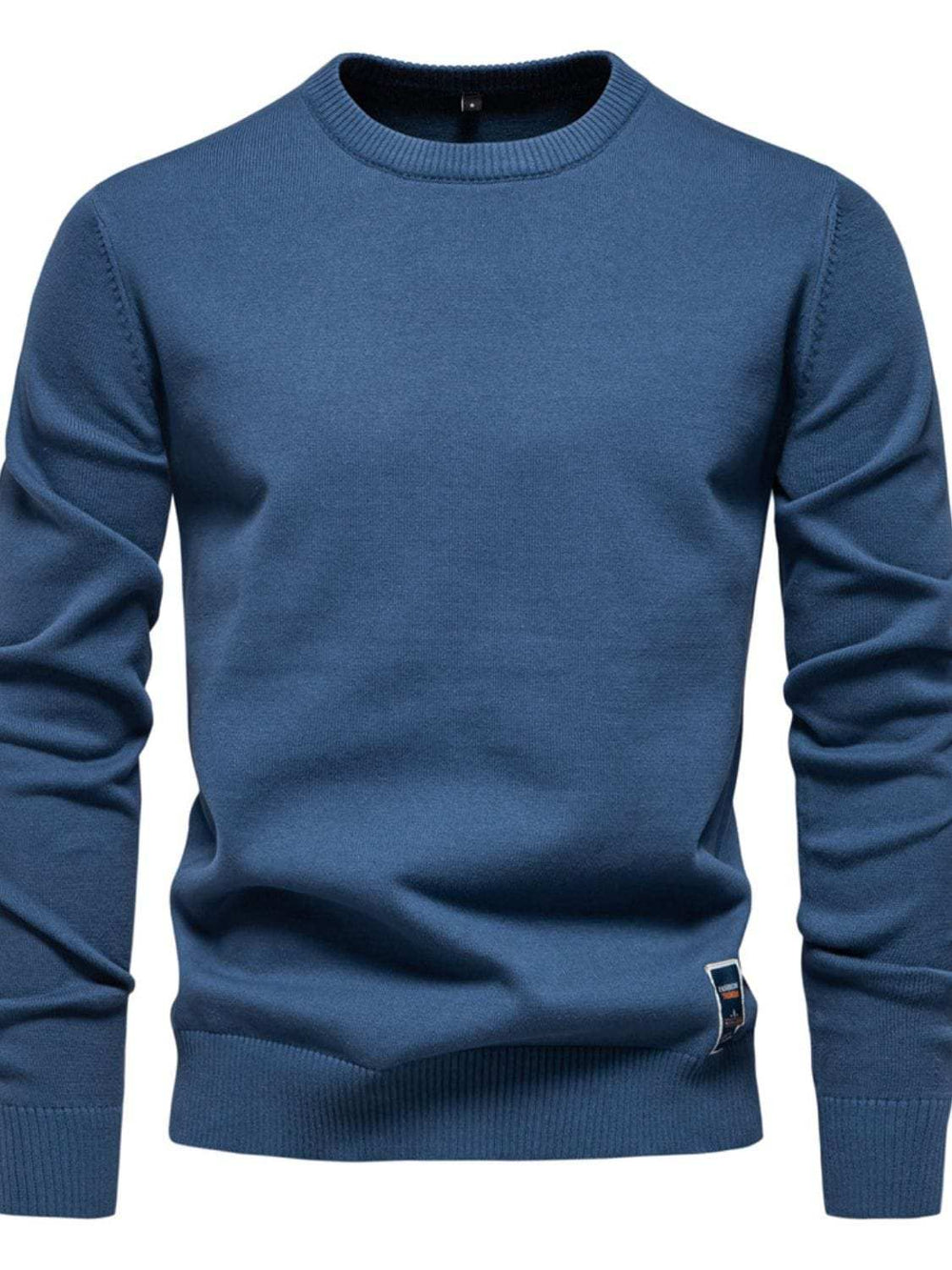 Men's Round Neck Long Sleeve Sweater - Trendsi - Flyclothing LLC