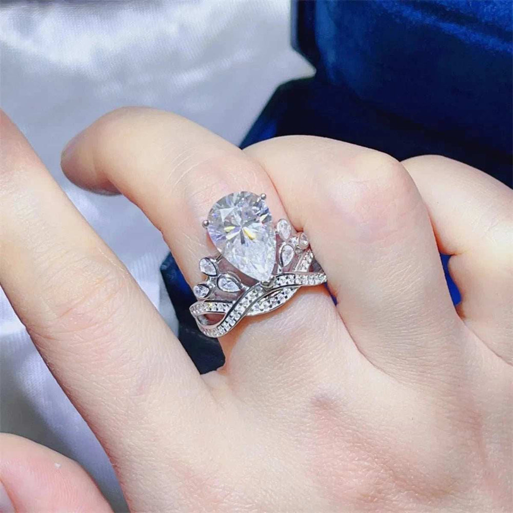 5 Carat Moissanite 925 Sterling Silver Ring - Trendsi - Flyclothing LLC