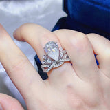 5 Carat Moissanite 925 Sterling Silver Ring - Trendsi - Flyclothing LLC