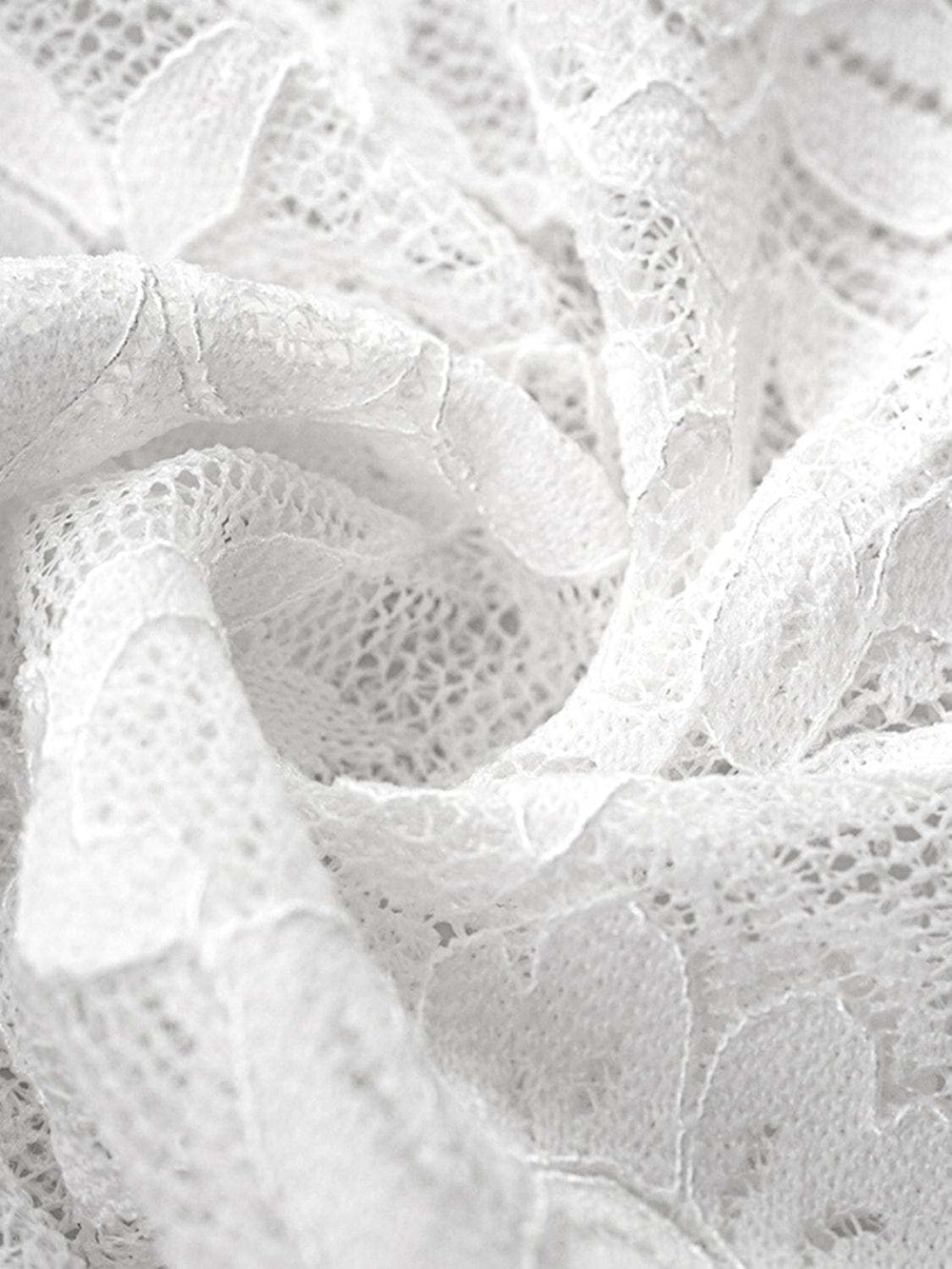 Devine Scoop Neck Long Sleeve Lace Top - Trendsi - Flyclothing LLC