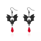 Gothic Bat Drop Earrings - Trendsi - Flyclothing LLC
