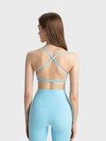 Millennia Crisscross Back Scoop Neck Active Cami with Detachable Chest Pads - Trendsi - Flyclothing LLC