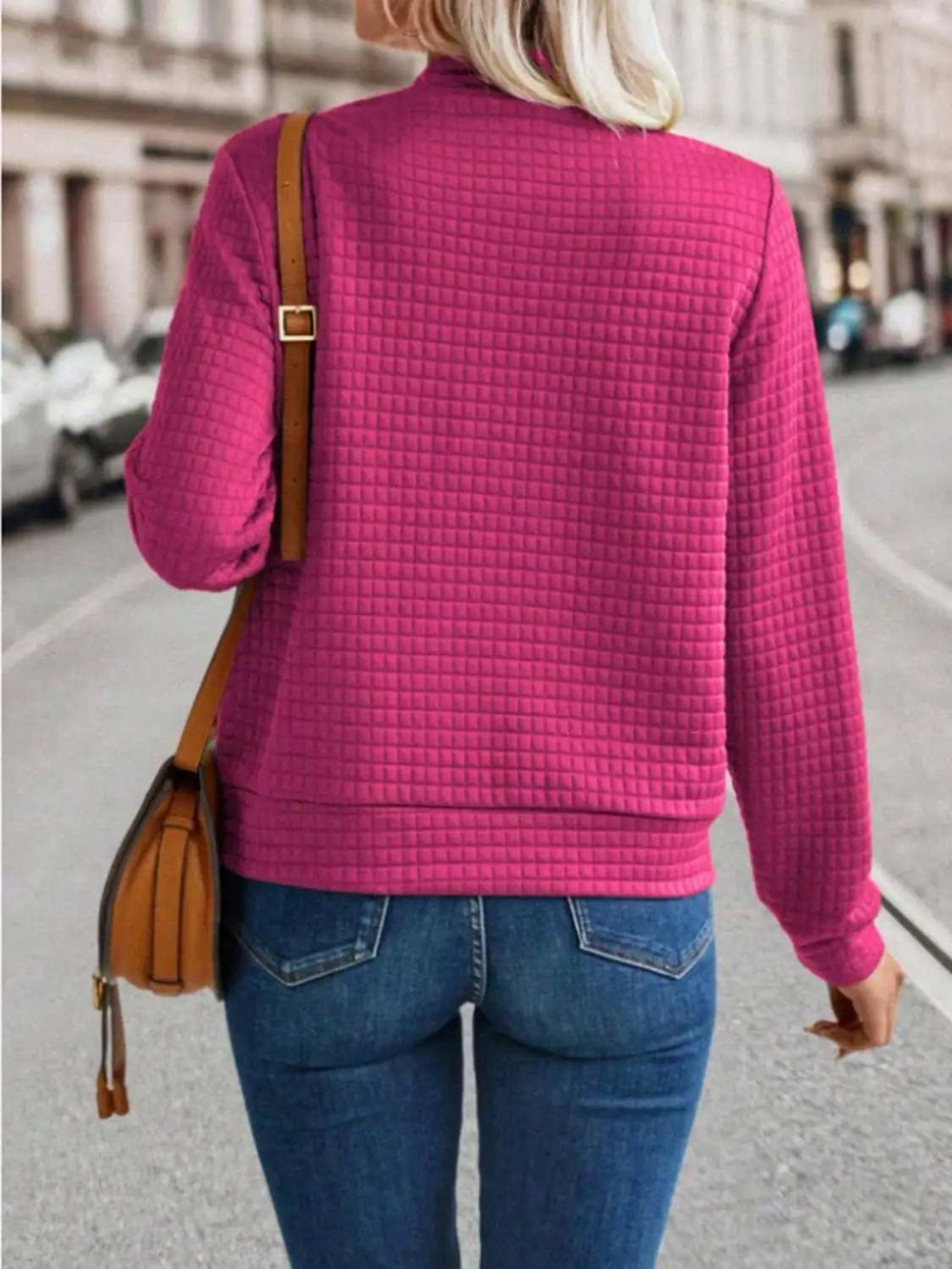 Zip Up Long Sleeve Jacket - Trendsi - Flyclothing LLC