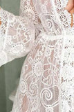 V-Neck Lace Cover-Up Dress - Trendsi - Flyclothing LLC