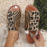 Open Toe Flats Sandals - Trendsi - Flyclothing LLC
