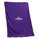 Niagara University Purple Sweatshirt Blanket (Screened) - Logo Brands - Flyclothing LLC