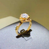 1 Carat Moissanite Zircon 925 Sterling Silver Ring - Trendsi - Flyclothing LLC