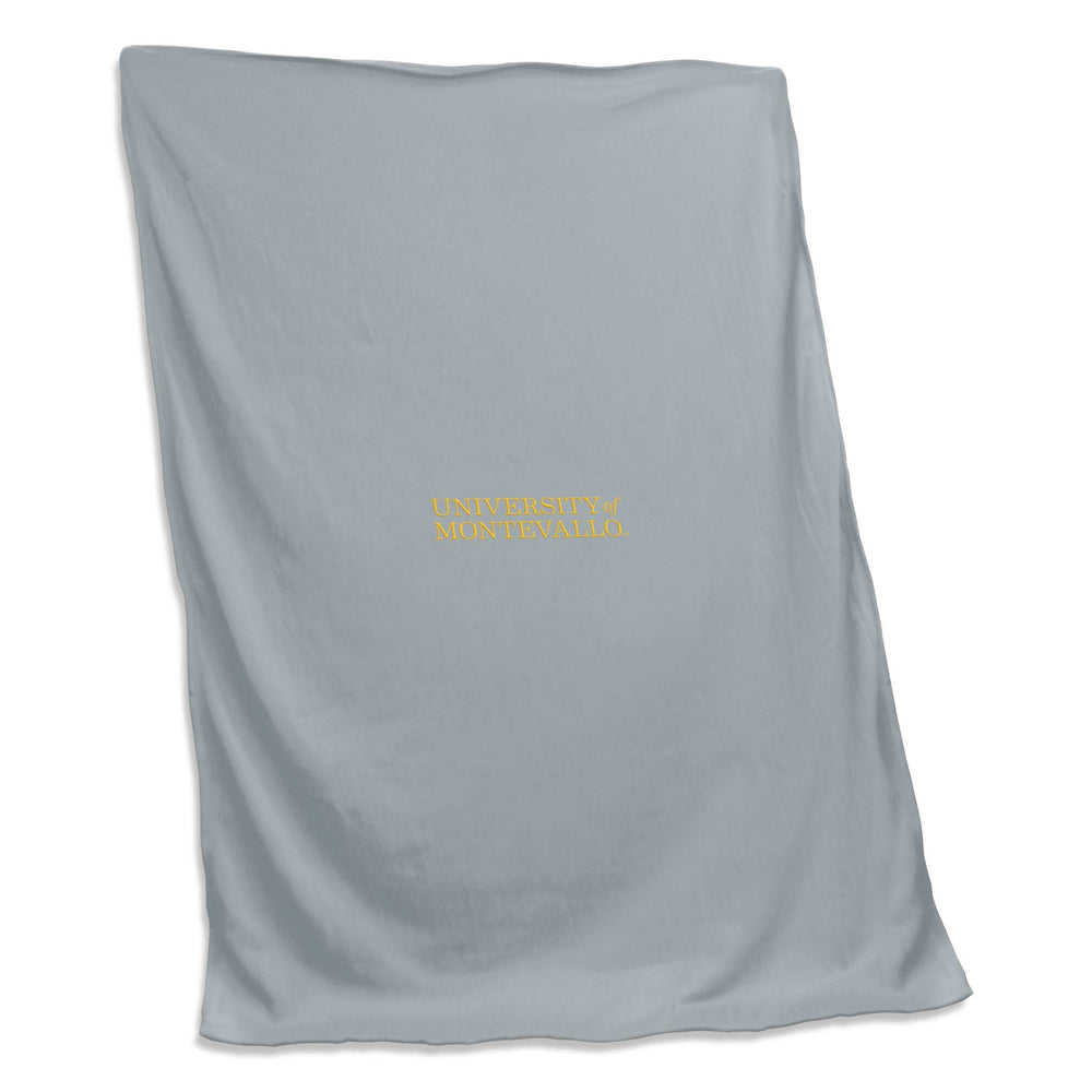 Montevallo Charcoal Screened Sweatshirt Blanket - Logo Brands - Flyclothing LLC