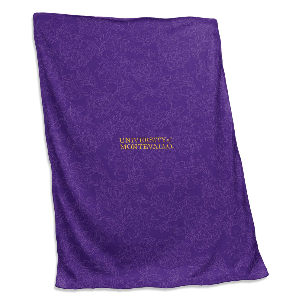 Montevallo Purple Paisley Screened Sweatshirt Blanket - Logo Brands - Flyclothing LLC