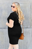 Basic Bae Bamboo Full Size Round Neck Short Sleeve Dress with Pockets - Trendsi - Flyclothing LLC