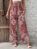 Printed Wide Leg Pants - Trendsi - Flyclothing LLC