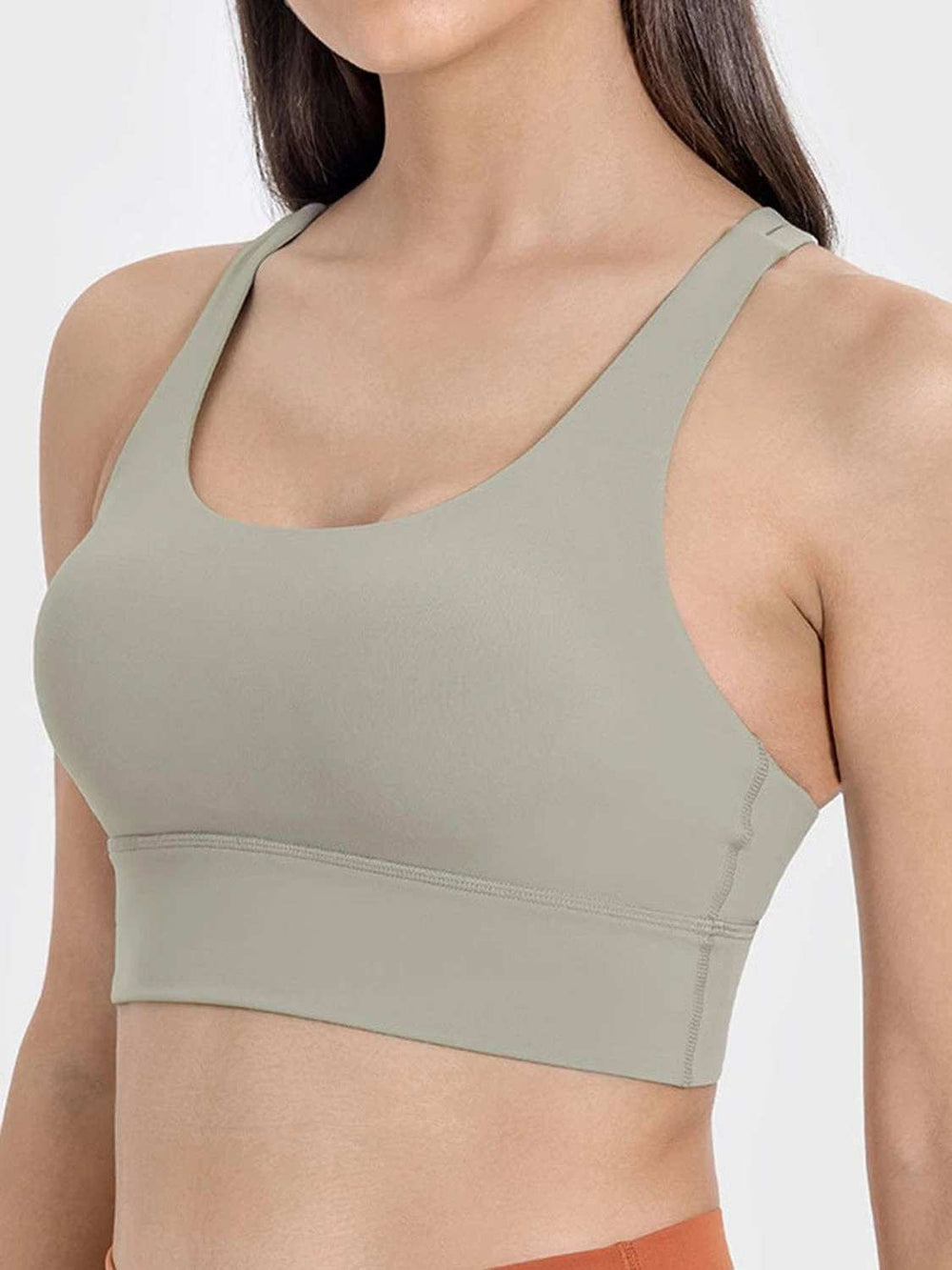 Crisscross Scoop Neck Active Tank - Trendsi - Flyclothing LLC