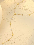 18K Gold-Plated Heart Zircon Necklace - Trendsi - Flyclothing LLC