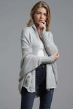 Open Front Batwing Sleeve Cardigan - Trendsi - Flyclothing LLC