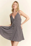 Jade By Jane Full Size Checkered Sleeveless Dress Plus Size - Trendsi - Flyclothing LLC