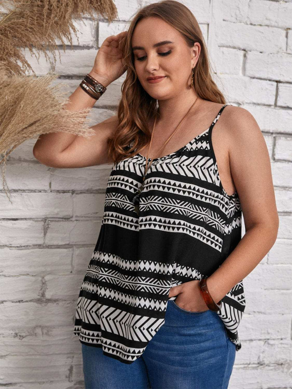 Plus Size Scoop Neck Cami - Trendsi - Flyclothing LLC