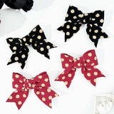 2-Piece Polka Dot Bow Hair Clip - Trendsi - Flyclothing LLC