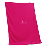 Johns Hopkins Pink Sweatshirt Blanket (Screened) - Logo Brands - Flyclothing LLC