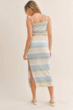 MABLE Striped Knit Cami and Midi Skirt Set - Trendsi - Flyclothing LLC