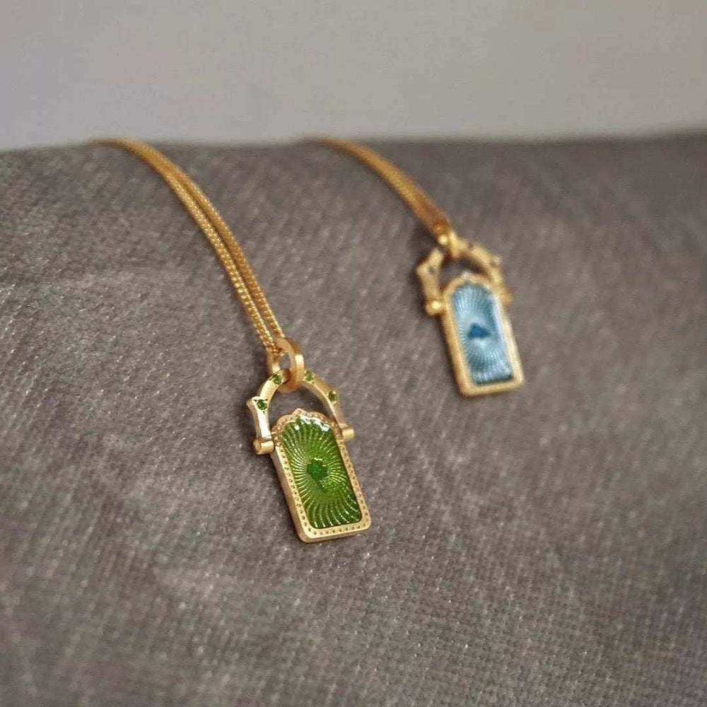 18K Gold-Plated Titanium Steel Pendant Necklace - Trendsi - Flyclothing LLC