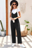 Pocketed Spaghetti Strap Wide Leg Jumpsuit - Trendsi - Flyclothing LLC