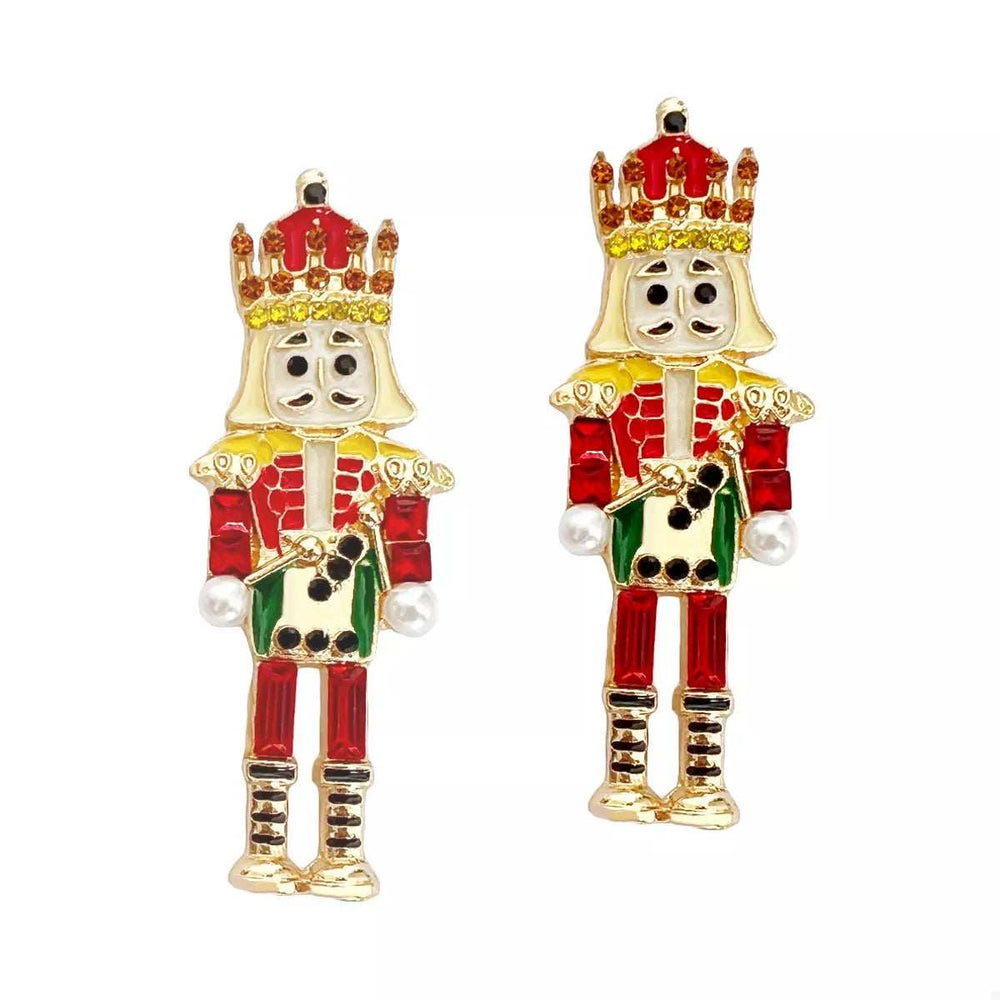 Christmas Nutcracker Earrings - Trendsi - Flyclothing LLC