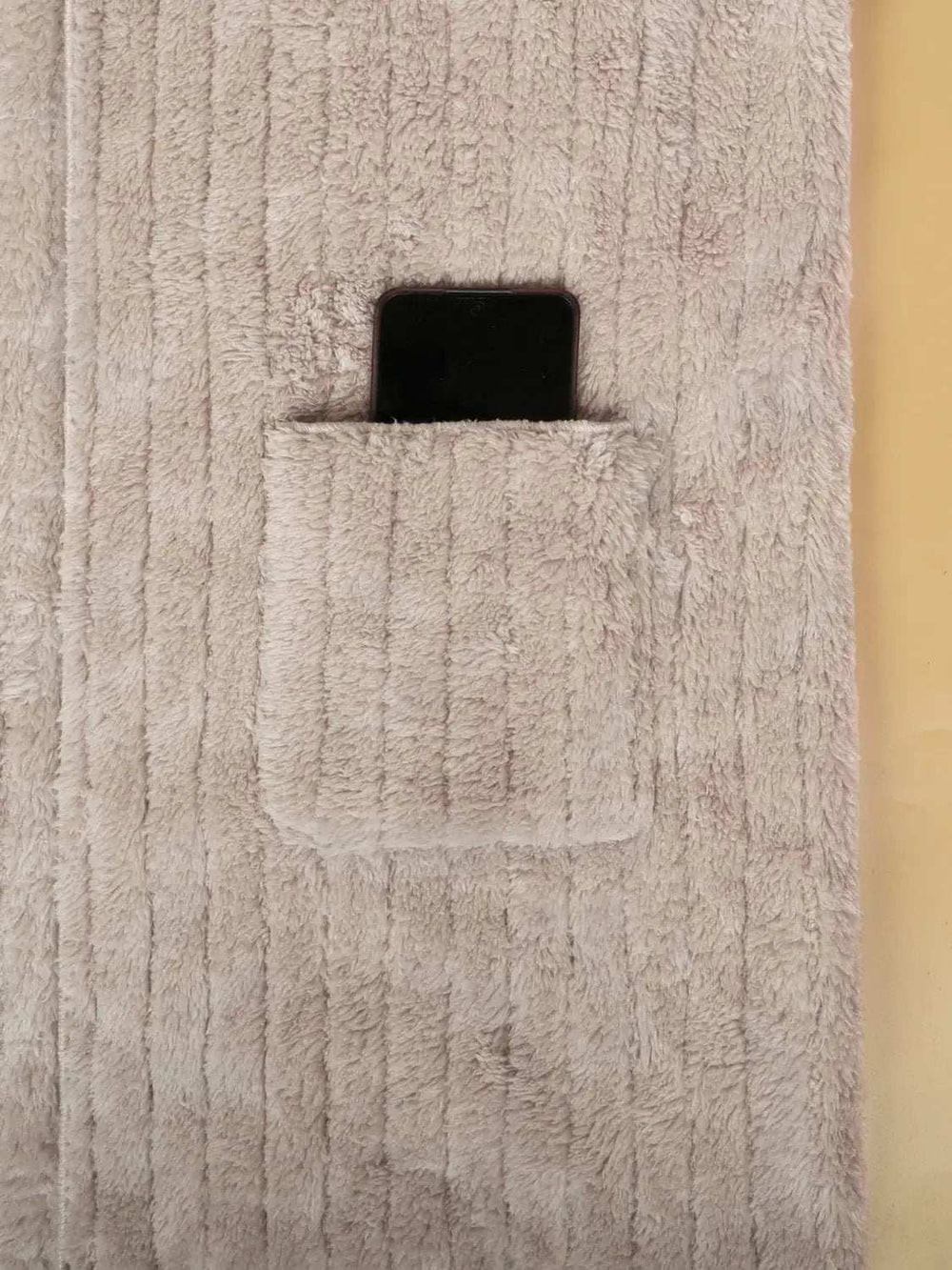 Plus Size Open Front Long Sleeve Hooded Fuzzy Jacket - Trendsi - Flyclothing LLC