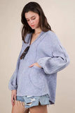 VERY J Plus Size Washed Cotton Gauze Oversized Top - Trendsi - Flyclothing LLC