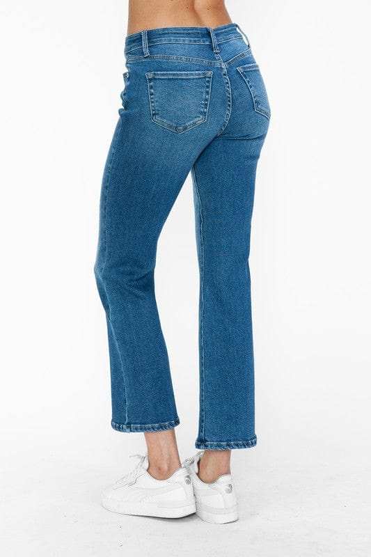 bytos Full Size Cat's Whiskers Mid Rise Ankle Jeans - Trendsi - Flyclothing LLC