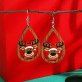 Christmas Reindeer Teardrop Dangle Earrings - Trendsi - Flyclothing LLC