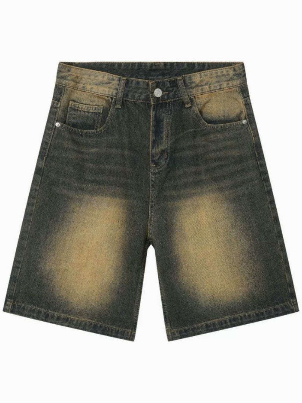 Men's Washed Denim Shorts with Pockets - Trendsi - Flyclothing LLC