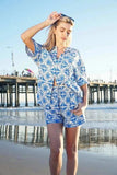 VERY J Full Size Tropical Printed Shirt Top and Shorts Set Plus Size - Trendsi - Flyclothing LLC